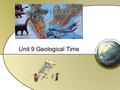 Unit 9 Geological Time. Unit 9 Title Page Geological Time – Unit 9 Earth Space Science 6 th grade.