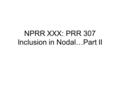 NPRR XXX: PRR 307 Inclusion in Nodal…Part II. Questions Raised 06/26/06 Section 3 –COP (resource parameters) –CLR participation limits –Telemetry Requirements.