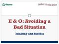 2 E & O statistics, trends, concepts, and strategies to provide you with the tools to avoid bad situations … and Errors and Omissions claims ! Linda Faulkner:
