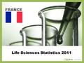 Life Sciences Statistics 2011 FRANCE. About Us The following statistical information has been obtained from Biotechgate. Biotechgate is a global, comprehensive,
