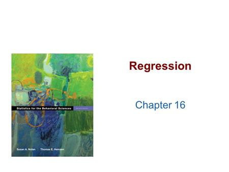 Regression Chapter 16. Regression >Builds on Correlation >The difference is a question of prediction versus relation Regression predicts, correlation.