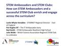 STEM Ambassadors and STEM Clubs: How can STEM Ambassadors and a successful STEM Club enrich and engage across the curriculum? Leslie Whyte-Venables - STEMNET.