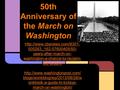 50th Anniversary of the March on Washington  505263_162-57600405/50- years-after-march-on- washington-a-chance-to-reclaim-