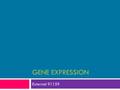GENE EXPRESSION External 91159. Proteins  Are giant molecules (polymers) made out of amino acids (monomers).
