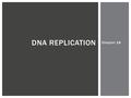 Chapter 16 DNA REPLICATION. REVIEW: HISTORY & STRUCTURE.