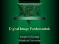 Digital Image Fundamentals Faculty of Science Silpakorn University.