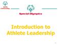 1 Introduction to Athlete Leadership. Course Overview 2 Part 2: ALPs and You Part 1: Overview of ALPs Part 3: Your Mission Statement.