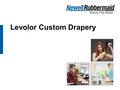 Levolor Custom Drapery. Custom Drapery » Easy, 1-2-3 Step Selling Process » All Deductions Can Be Done by Levolor, If Selected » Easy Ordering – Similar.
