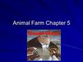 Animal Farm Chapter 5. Vocabulary pretext – a false reason to put forth to hide the real one; excuse publican – 1. an ancient Roman tax collector 2. saloon.
