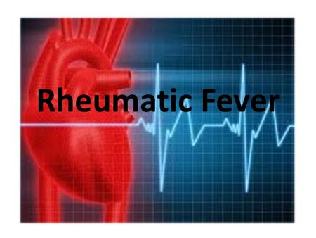 Rheumatic Fever. Rheumatic fever is an inflammatory disease that may develop after an infection with Streptococcus bacteria (such as strep throat or scarlet.