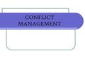 CONFLICT MANAGEMENT. I.T.C. BODONI STRATEGIES FOR CONFLICTS MANAGEMENT AND YOUTH DISTRESS IN SCHOOL CIC CONSTITUTION – CENTRE FOR INFORMATION AND ADVICE.