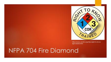 NFPA 704 Fire Diamond  signs-labels.html.
