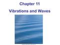 Chapter 11 Vibrations and Waves. Units of Chapter 11 Simple Harmonic Motion Energy in the Simple Harmonic Oscillator The Period and Sinusoidal Nature.