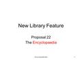 Encyclopaedia Idea1 New Library Feature Proposal 22 The Encyclopaedia.