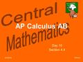 6/3/2016 Perkins AP Calculus AB Day 10 Section 4.4.
