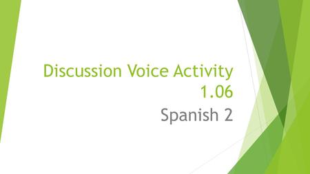 Discussion Voice Activity 1.06