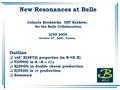 New Resonances at Belle Jolanta Brodzicka INP Kraków, for the Belle Collaboration ICFP 2005 October 4 th, 2005 Taiwan Outline  ‘ old’ X(3872) properties.