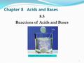 Chapter 8 Acids and Bases 8.5 Reactions of Acids and Bases 1 Copyright © 2009 by Pearson Education, Inc.