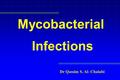 Mycobacterial Infections Dr Qassim S. Al- Chalabi.