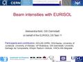 Beam intensities with EURISOL Aleksandra Kelić, GSI-Darmstadt on behalf of the EURISOL DS Task 11 Participants and contributors: ISOLDE-CERN, CEA/Saclay,