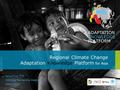 Regional Climate Change Adaptation Knowledge Platform for Asia Satya Priya, PhD ISDR Asia Partnership Meeting March 2010.