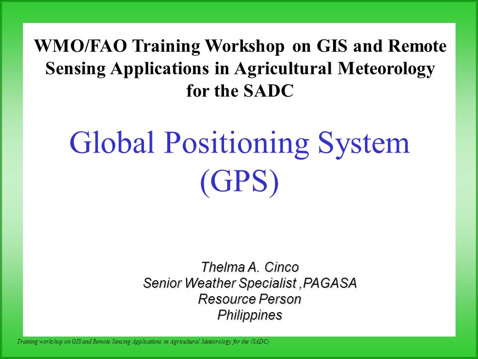Global Positioning System (GPS) - ppt video online download