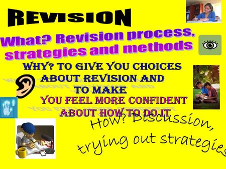 How to pass exams… Put in the time Revise Practice There is no short cut!