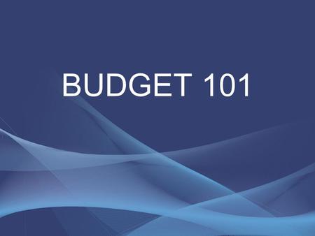 BUDGET 101. Learning Objectives Better understand the budget process Become familiar with the roles of staff, the City Manager, and City Council.