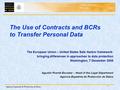 1 Agencia Española de Protección de Datos The Use of Contracts and BCRs to Transfer Personal Data The European Union – United States Safe Harbor framework: