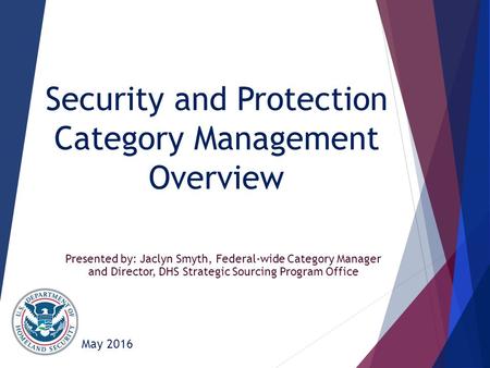 Security and Protection Category Management Overview