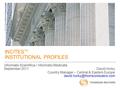 INCITES TM INSTITUTIONAL PROFILES David Horky Country Manager – Central & Eastern Europe Informatio Scientifica / Informatio.