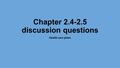 Chapter 2.4-2.5 discussion questions Health care plans.