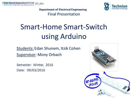 Final Presentation Smart-Home Smart-Switch using Arduino