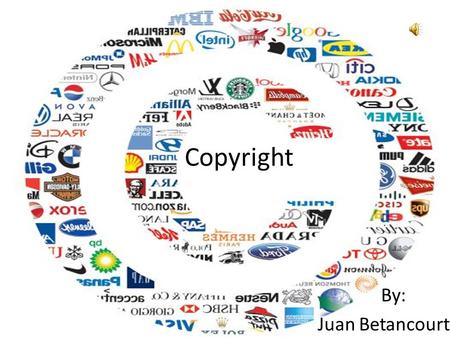 Copyright By: Juan Betancourt. Outline What are Copyrights? What can you Copyright? Ownership Protection Effect on the Public Permissions Copyright Example.