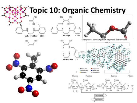 Topic 10: Organic Chemistry. SWBAT: Identify different classes of organic compounds Describe why organic chemistry is so important Use IUPAC naming conventions.