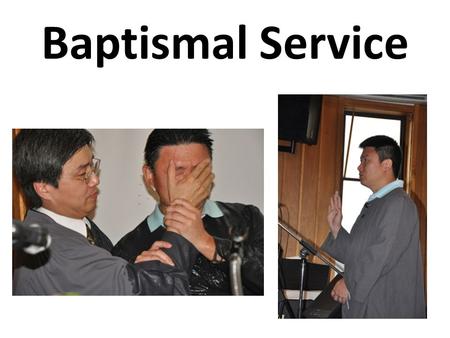 Baptismal Service. Greetings from a Pastor Exodus 14:21-22 21 Then Moses stretched out his hand over the sea; and the LORD caused the sea to go back.