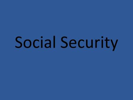 Social Security. Social security should be privatized (not to be confused with private savings accounts, but rather, private investments). Social security.