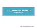 Steps to Becoming a Financial Manager