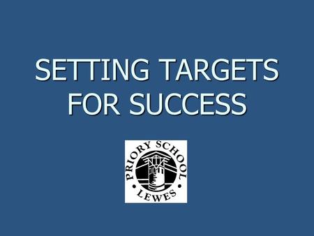 SETTING TARGETS FOR SUCCESS. 1. What are targets? 2. Why are targets a good idea? 3. How do we set the right target? 4. What happens next?