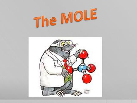 1 dozen =12 1 gross =144 1 ream =500 1 mole = 6.02 x 10 23 (Avogadro’s Number) A mole is a Very large Number.