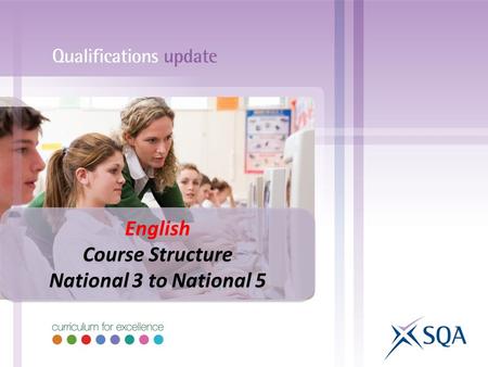 English Course Structure National 3 to National 5.