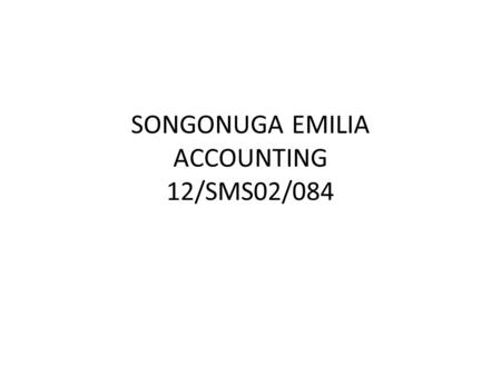 SONGONUGA EMILIA ACCOUNTING 12/SMS02/084. 1. Introduction One goal of human-computer interaction research is to reduce the demands on users when using.