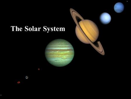 The Solar System. What’s in Our Solar System? Our Solar System consists of a central star (the Sun), the eight planets orbiting the sun, moons, asteroids,