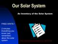 solar system presentation for class 4