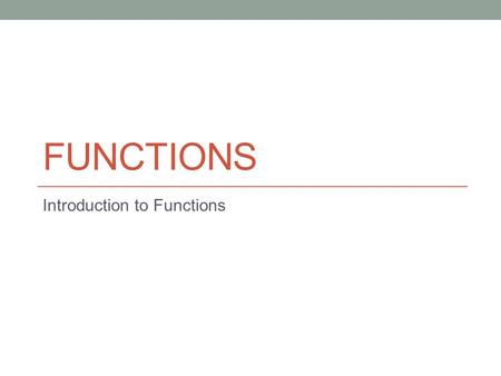 FUNCTIONS Introduction to Functions. Do Now Draw each of the following relations as a mapping diagram.