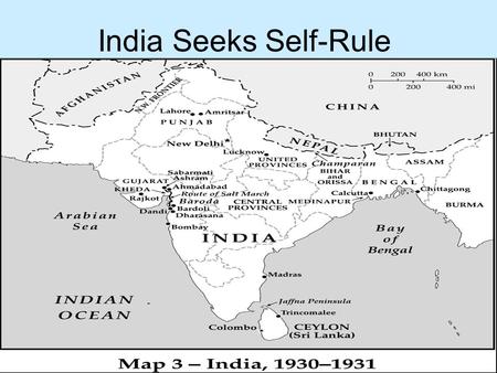 India Seeks Self-Rule.  India moved toward independence after WW I because they were frustrated with British rule.