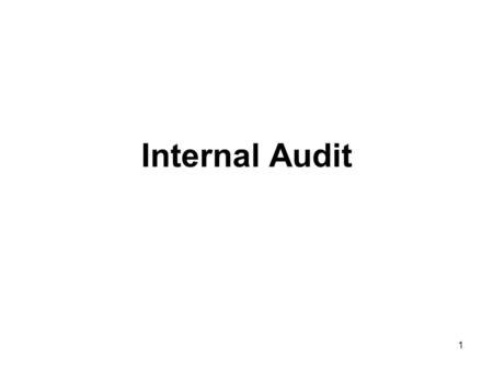 1 Internal Audit. 2 Definition Is an independent activity established by management to examine and evaluate the organization’s risk management processes.