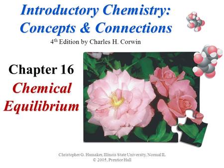Introductory Chemistry: Concepts & Connections Introductory Chemistry: Concepts & Connections 4 th Edition by Charles H. Corwin Chemical Equilibrium Christopher.
