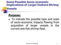 E B Dunne Consulting1 Some Possible Socio-economic Implications of Larger Inshore Shrimp Vessels Purpose: To indicate the possible type and scale of socio-economic.