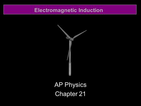 Electromagnetic Induction AP Physics Chapter 21. Electromagnetic Induction 21.1 Induced EMF.